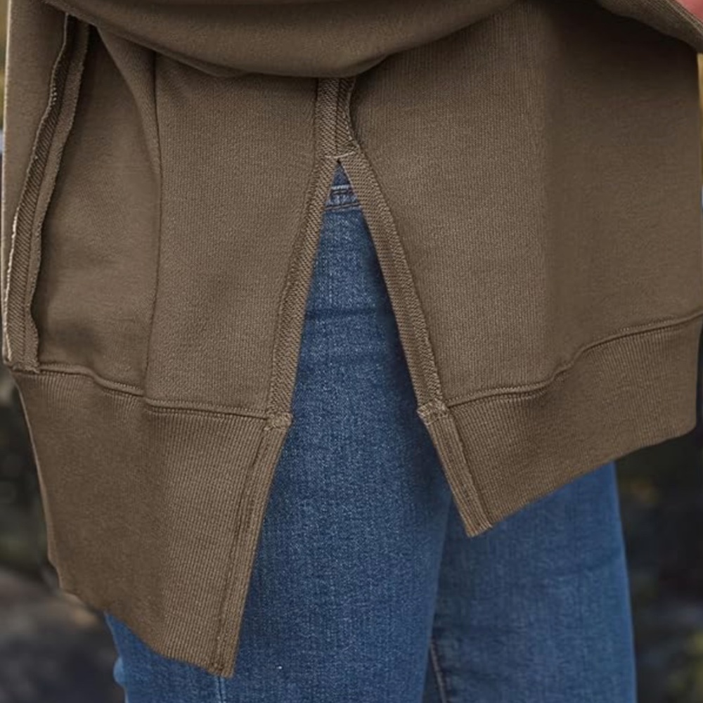 Women’s Bailey Dropped Shoulder Oversized Sweatshirt in Mocha various NWT - Picture 5 of 7